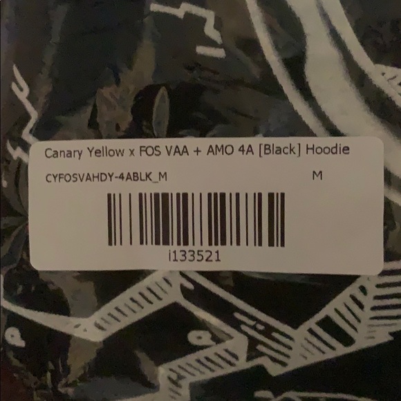 Virgil Abloh Canary Yellow x FOS VAA + AMO Hoodie - Picture 3 of 6